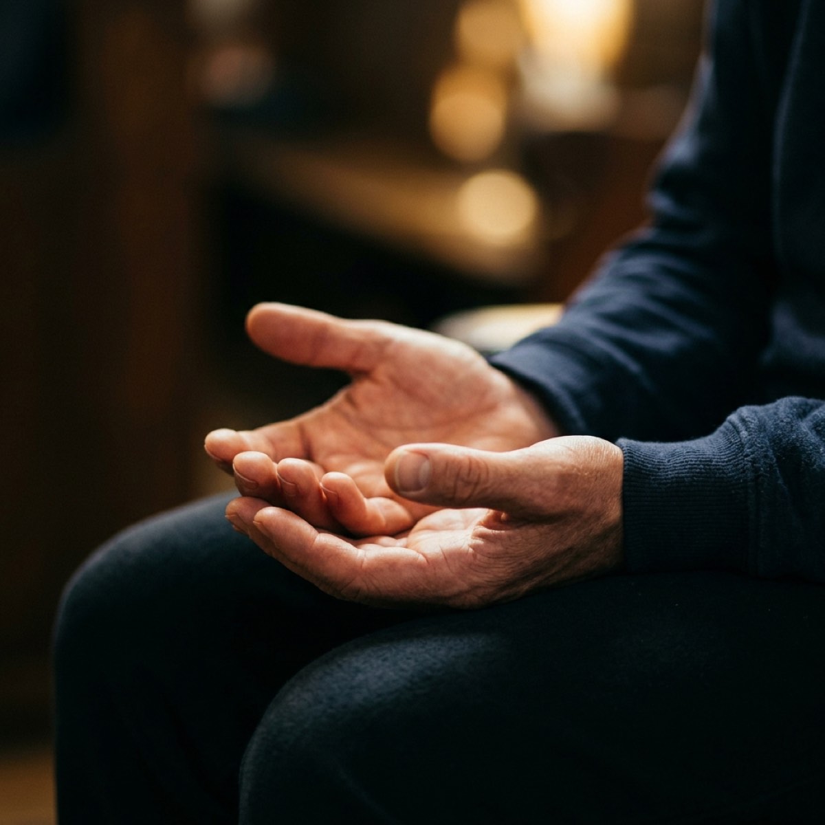 Open hands in prayer posture — How to Pray When You Don't Know What to Say