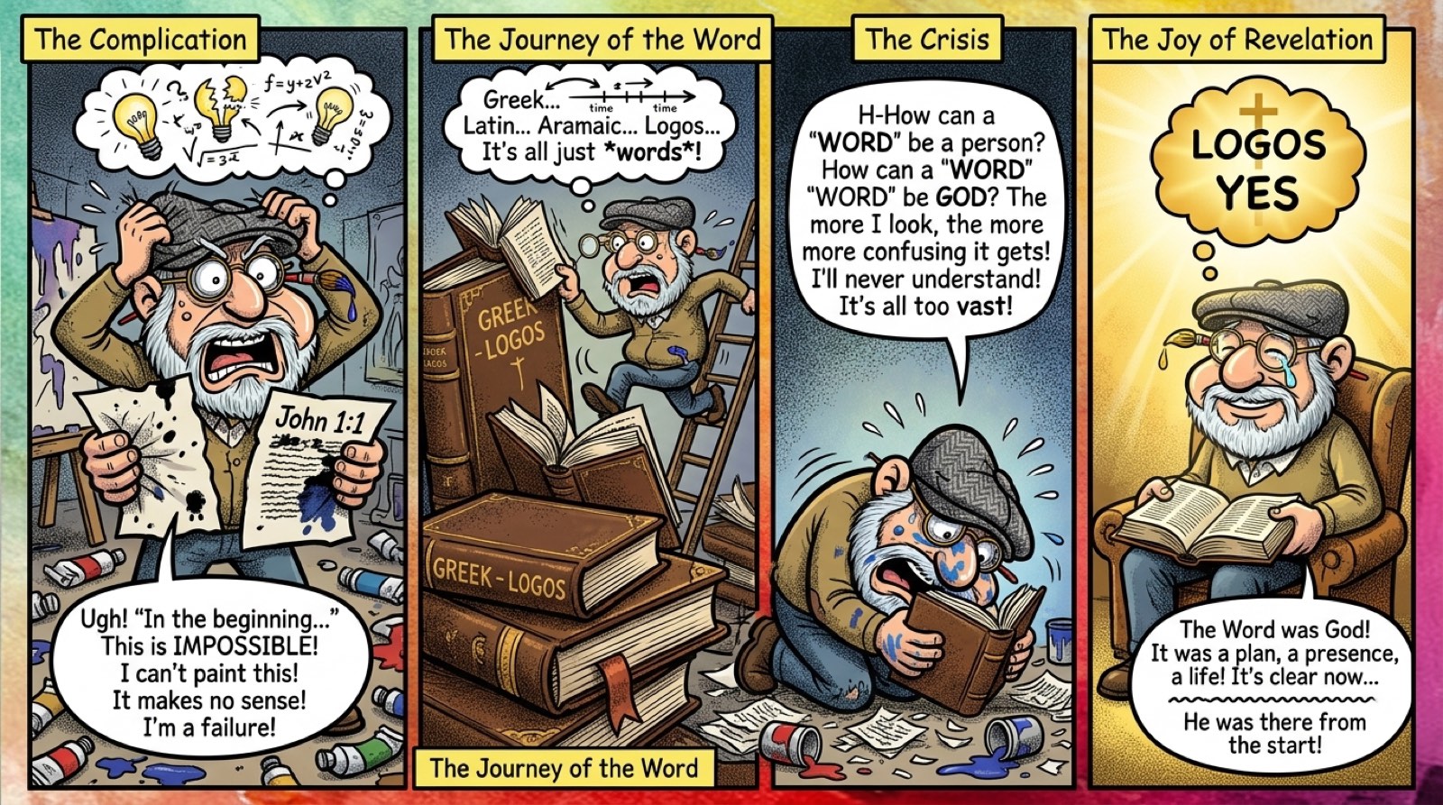 John 1:1 — In the beginning was the Word. Panel 1.