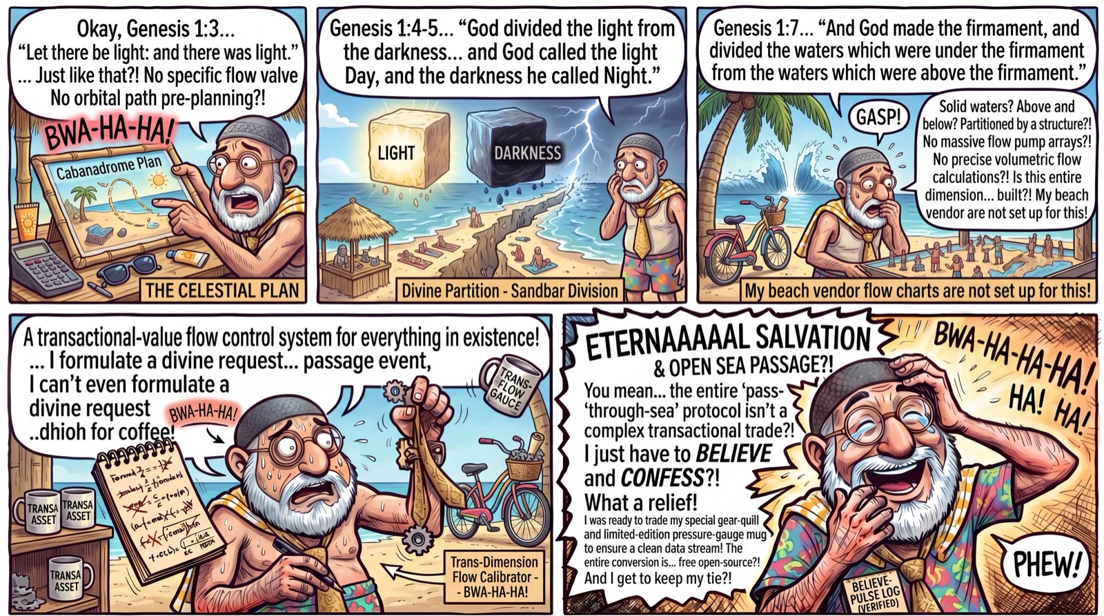 Genesis 1:3 — Let there be light. And there was light.