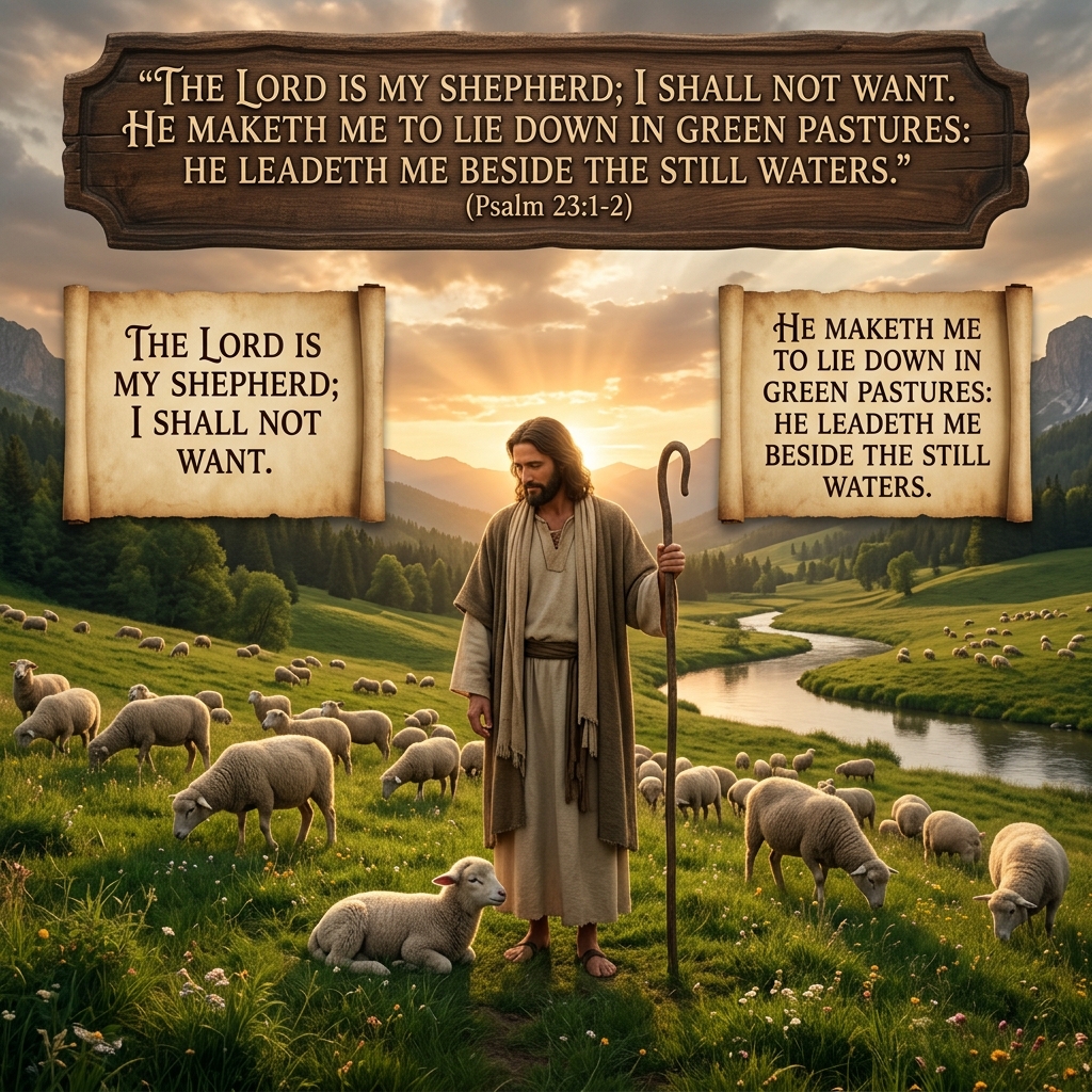 The Lord is my shepherd — Psalm 23