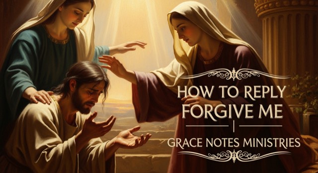 How to reply forgive me