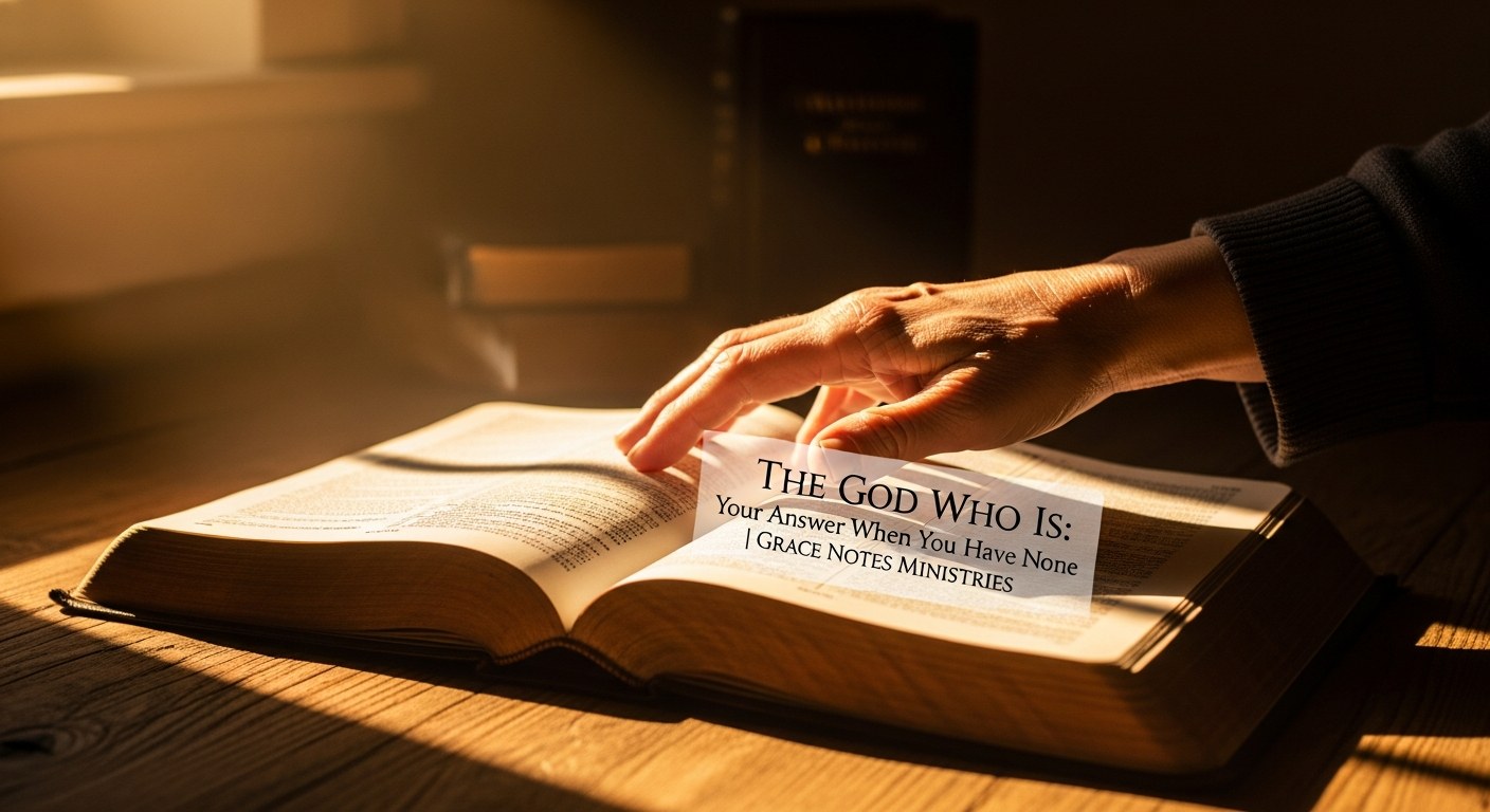 The God Who Is: Your Answer When You Have None