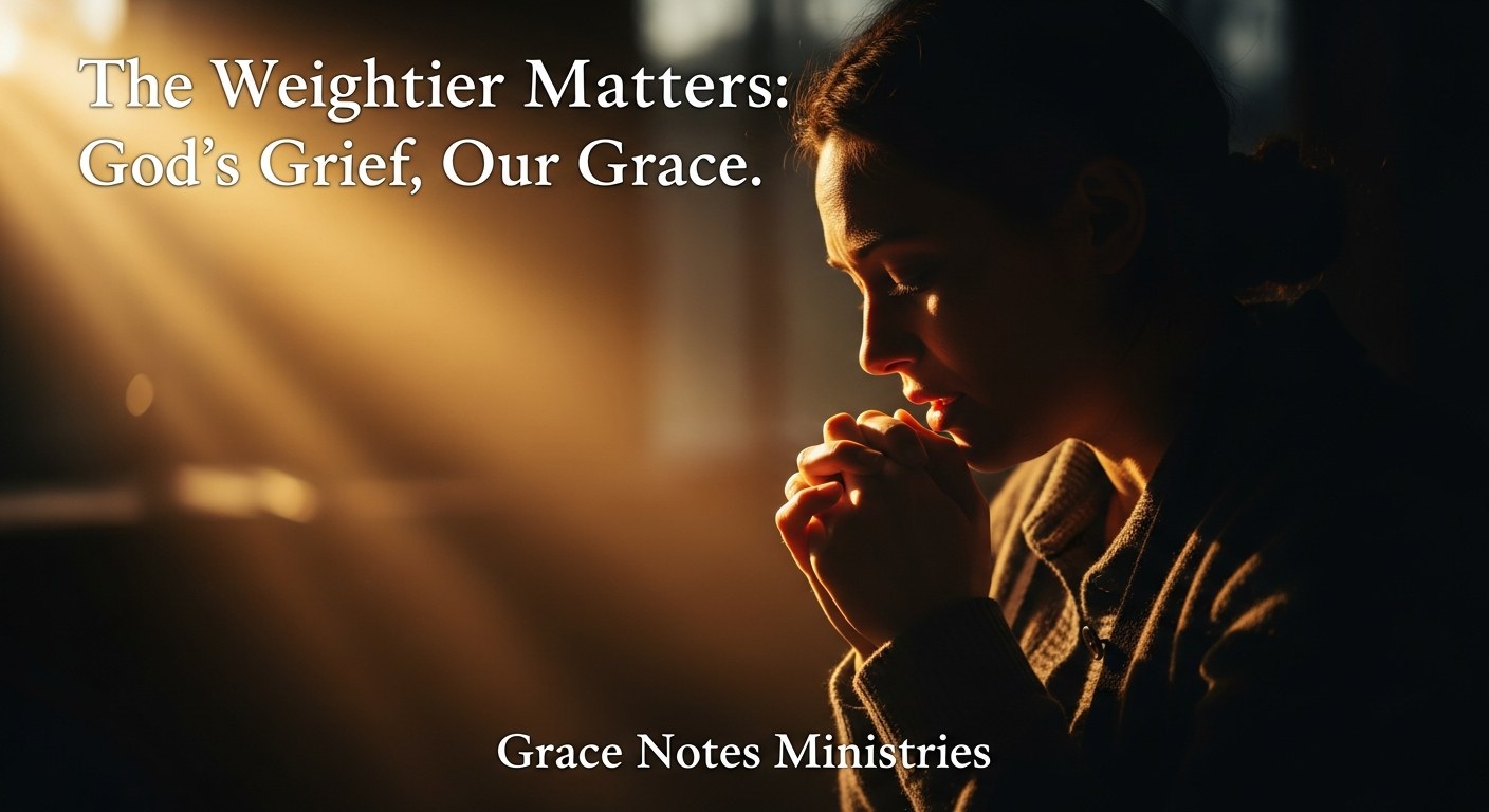 The Weightier Matters: God's Grief, Our Grace.