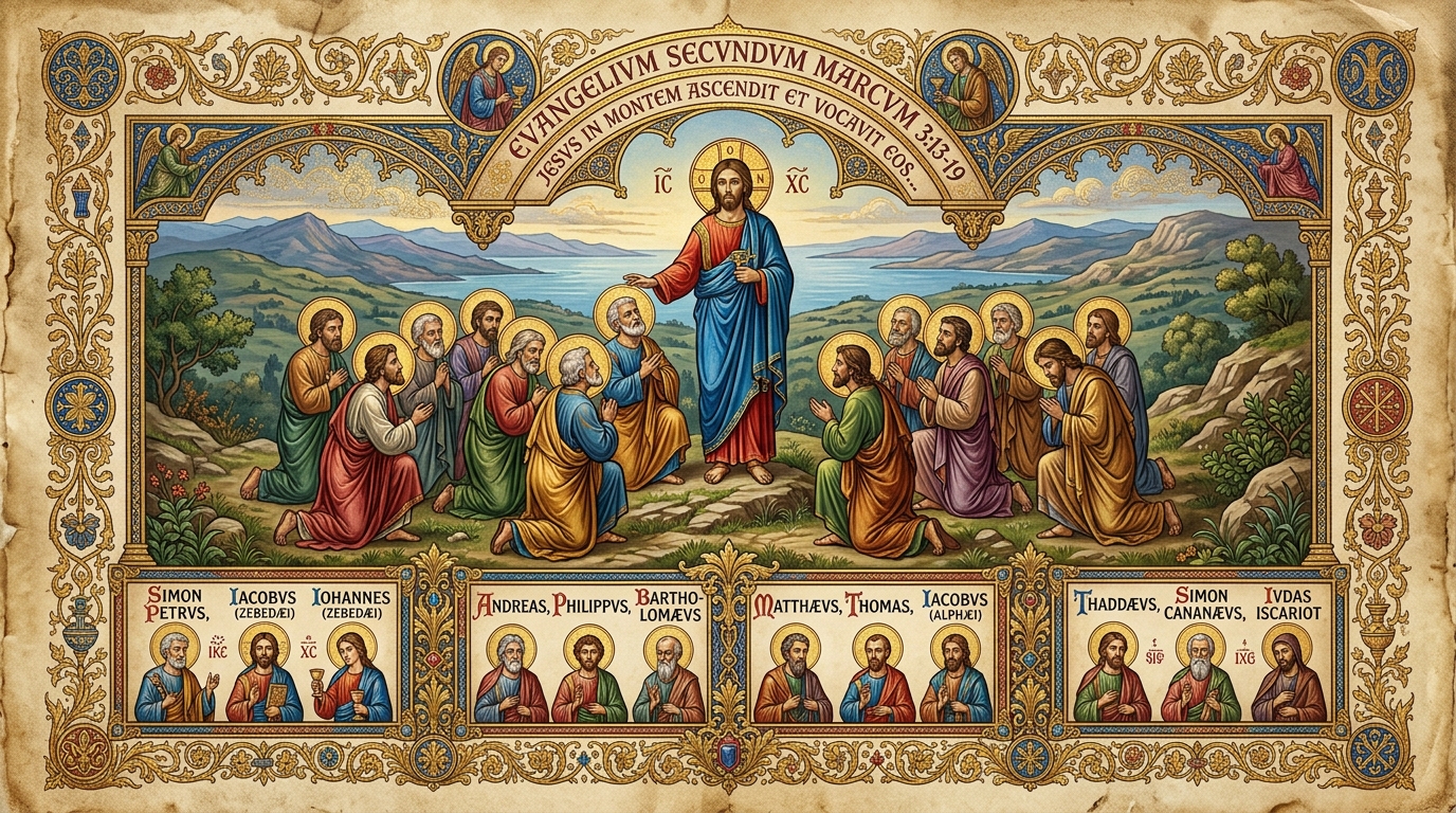 The Twelve Apostles — Mark 3:13-19 Visual Verse Infographic