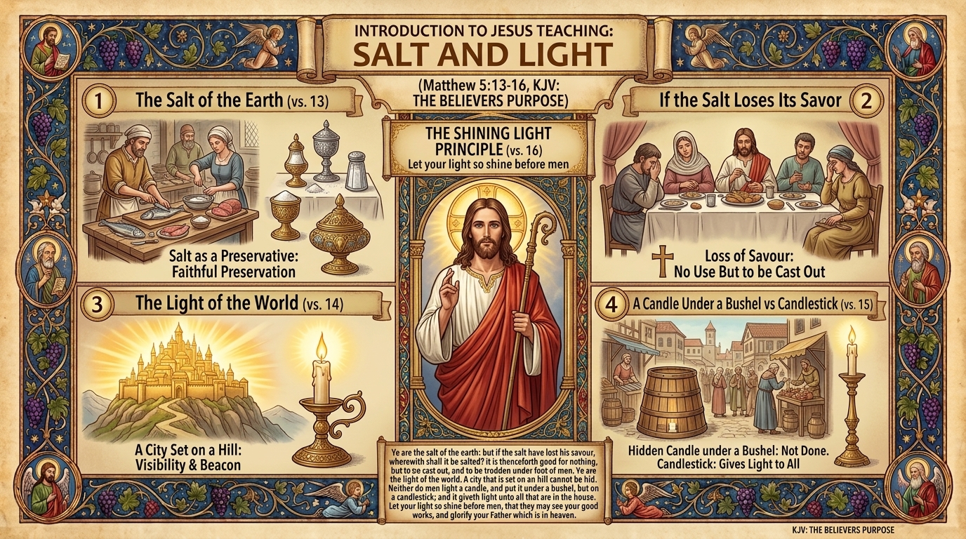 Salt and Light — Matthew 5:13-16 Visual Verse Infographic