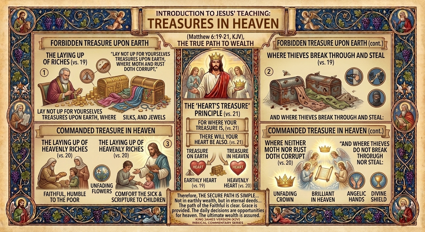 Treasures in Heaven — Matthew 6:19-21 Visual Verse Infographic