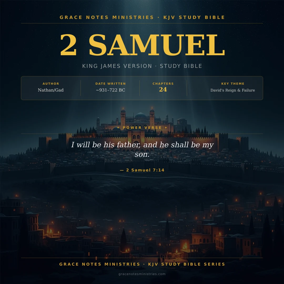 Book of 2 Samuel KJV Study Bible Infographic — Grace Notes Ministries