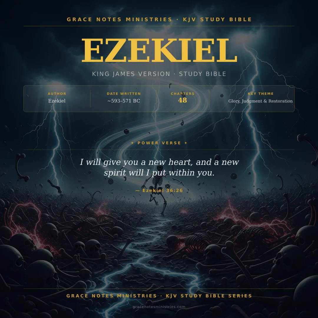 Book of Ezekiel KJV Study Bible Infographic — Grace Notes Ministries