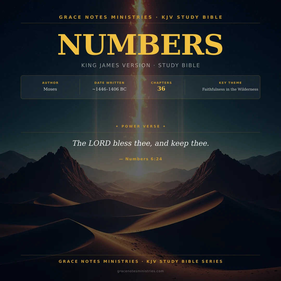 Book of Numbers KJV Study Bible Infographic — Grace Notes Ministries