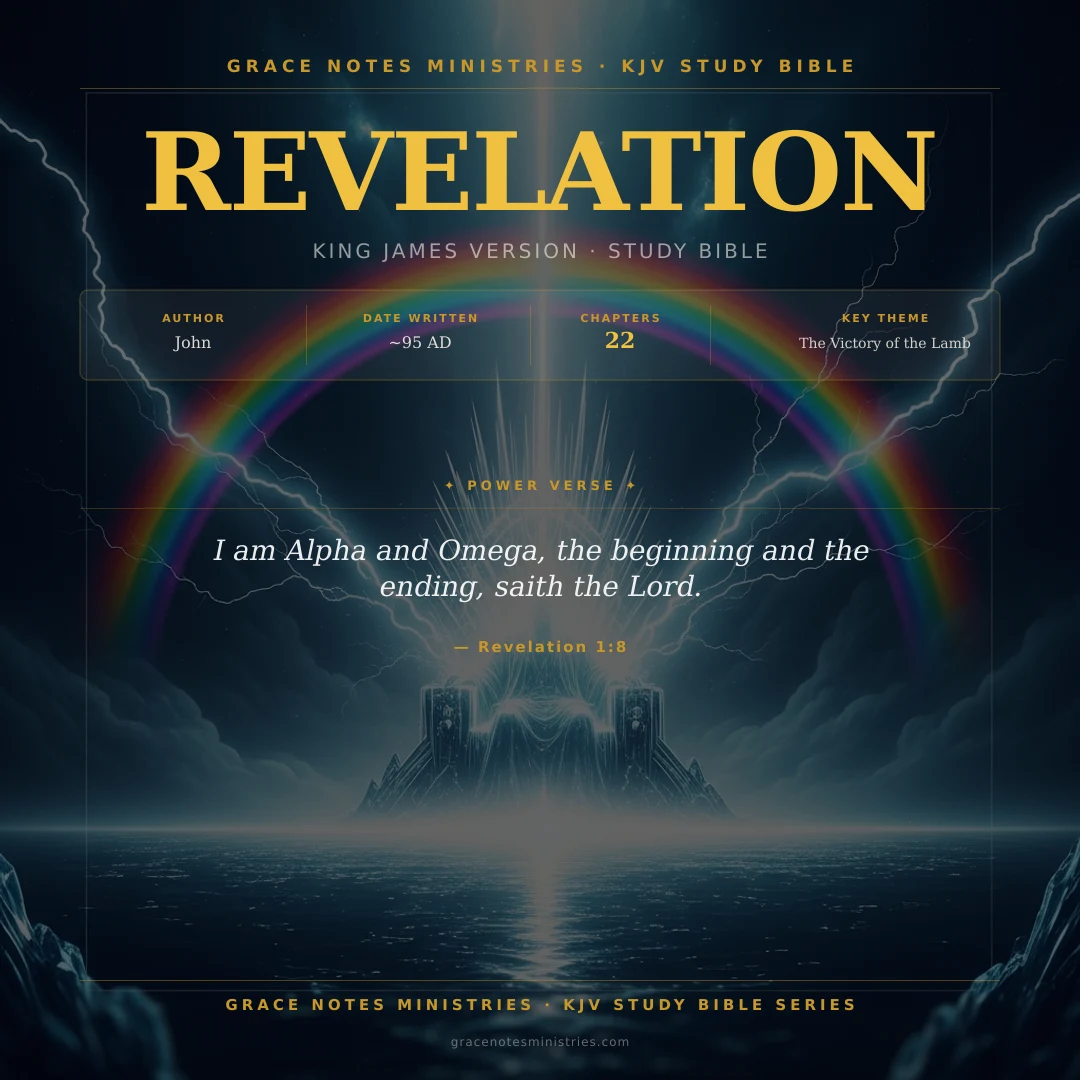 Book of Revelation KJV Study Bible Infographic — Grace Notes Ministries
